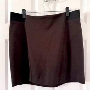 Brown Michael Kors Mini Skirt with Zipper Back Detail
